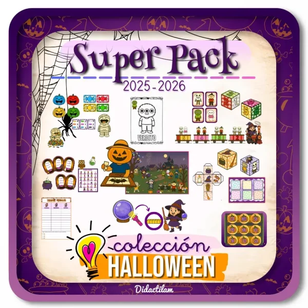 Super Pack Recursos Halloween | Colección 2025-2026 - Juegos y Juguetes para Despertar la Imaginación de los Pequeños