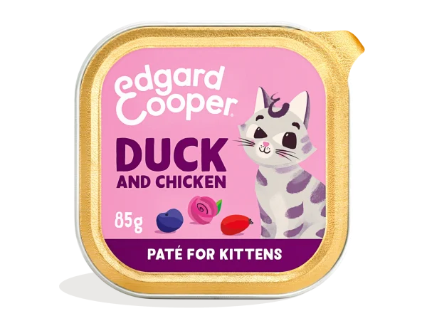 Paté de pato y pollo sin cereales para gatitos | Edgard & Cooper - Amigos Animal – Creando la mejor vida para tu mascota