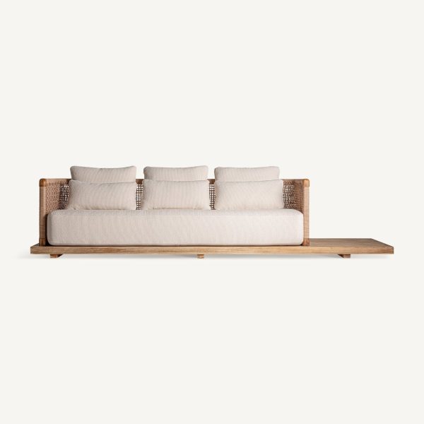 SOFÁ DE EXTERIOR TRENA, fabricado en madera de teka reciclada - Ideas de Regalos Sostenibles: Juguetes de Madera y Bazar Ecológico