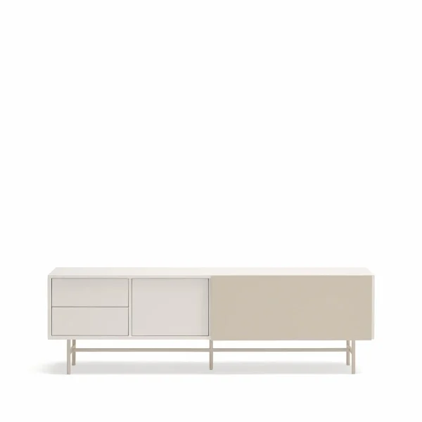 Mueble TV Nube Teulat - Puerta corredera crema arena - Ideas de Regalos Sostenibles: Juguetes de Madera y Bazar Ecológico