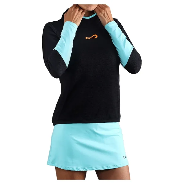 SUDADERA ENDLESS BREATH LINE BLACK & AQUA - Tu tienda de zapatos, ropa y bolsos con ofertas y envío gratis
