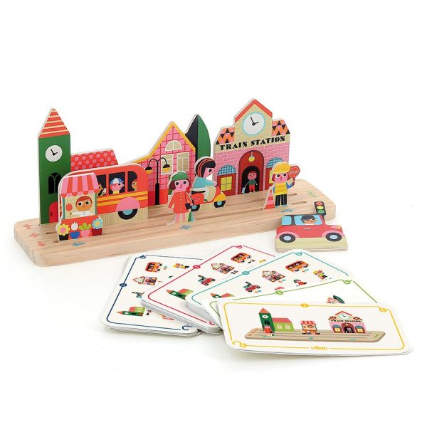 Juego de lógica de madera – La Ciudad - Tienda Infantil Online – Bebés, Juguetes, Ropa y Artículos Esenciales