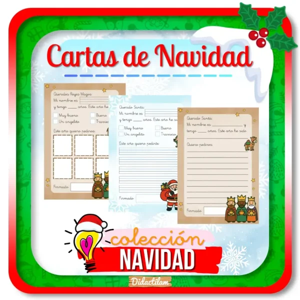 Cartas de Navidad Adaptables para Papá Noel y Reyes Magos - Juegos y Juguetes para Despertar la Imaginación de los Pequeños
