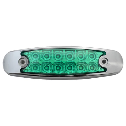 Faro Lateral Cromado 12Led Neon Destellante 12/24V(Ga-8027) Verde - Equipa Tu Caja de Herramientas – Rebajas en Manuales y Eléctricas