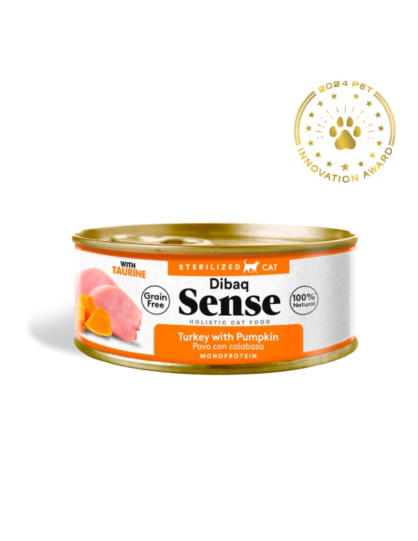 Dibaq Sense Cat Esterilizado Pavo con Calabaza - Amigos Animal – Creando la mejor vida para tu mascota
