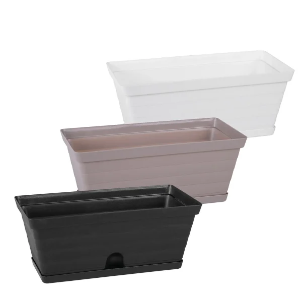 Jardinera Rectangular + Plato L.400 - Todo en Uno: Accesorios, Electrónica y Belleza