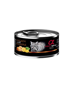 Alpha Spirit Wet Cat Pollo Con Piña 85 gr - Animalia-Pro | Cuidado profesional para tu mascota – Envío gratis desde 40€