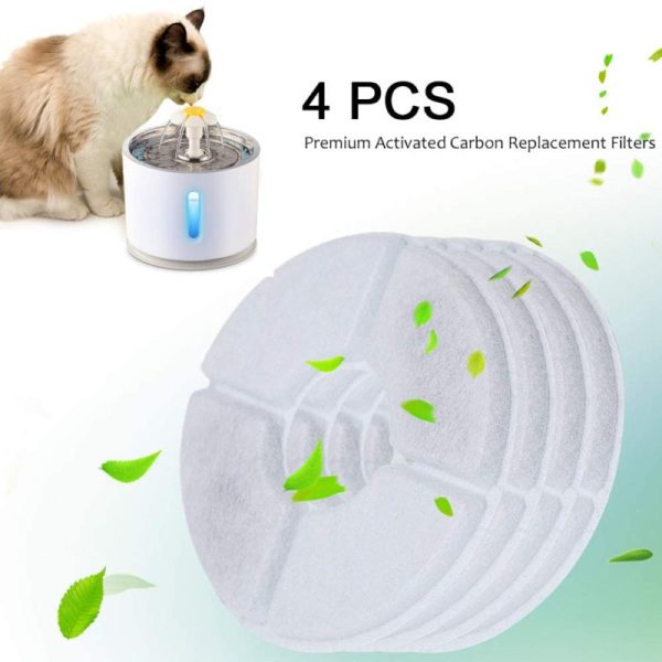 Filtro para Bebedero de Gatos Pack 4 Unidades – Agua Pura, Gato Feliz - Tu Mundo Pet – Descuentos en Juguetes, Camas y Accesorios