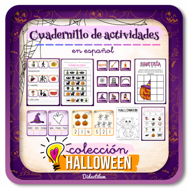 Cuadernillo de actividades de Halloween en Español - Juegos y Juguetes para Despertar la Imaginación de los Pequeños