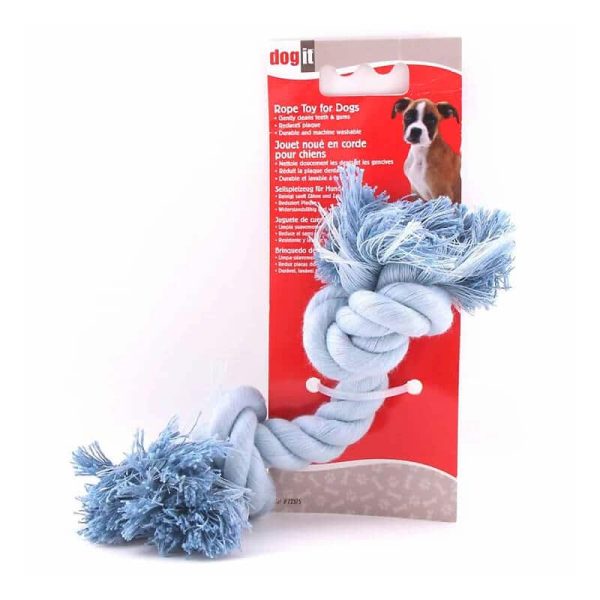 DogIt – Cuerdas Anudadas Celeste – S - Tu Mundo Pet – Descuentos en Juguetes, Camas y Accesorios
