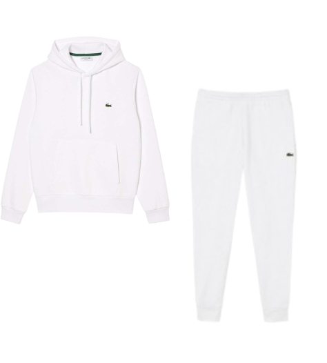 CONJUNTO LACOSTE SUDADERA CON CAPUCHA Y PANTALÓN LARGO BLANCO - Tu tienda de zapatos, ropa y bolsos con ofertas y envío gratis CONJUNTO LACOSTE SUDADERA CON CAPUCHA Y PANTALÓN LARGO BLANCO - Tu tienda de zapatos, ropa y bolsos con ofertas y envío gratis