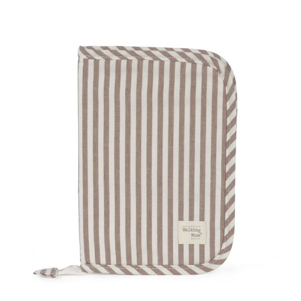 Portadocumentos Rayas Praliné - Tu tienda especializada en bebés y maternidad online