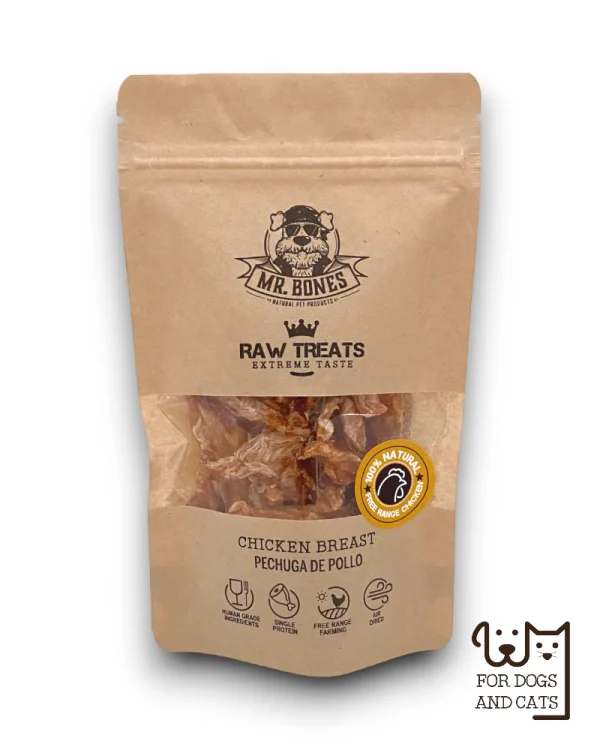 Raw Treats Pechuga de pollo  Snack natural para perro y gato - Amigos Animal – Creando la mejor vida para tu mascota