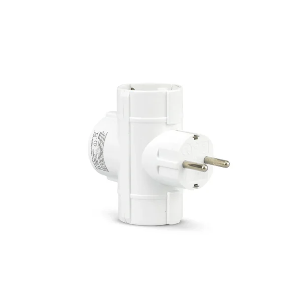 Adaptador De Pared Triple Lateral - Ideas de Regalos Sostenibles: Juguetes de Madera y Bazar Ecológico
