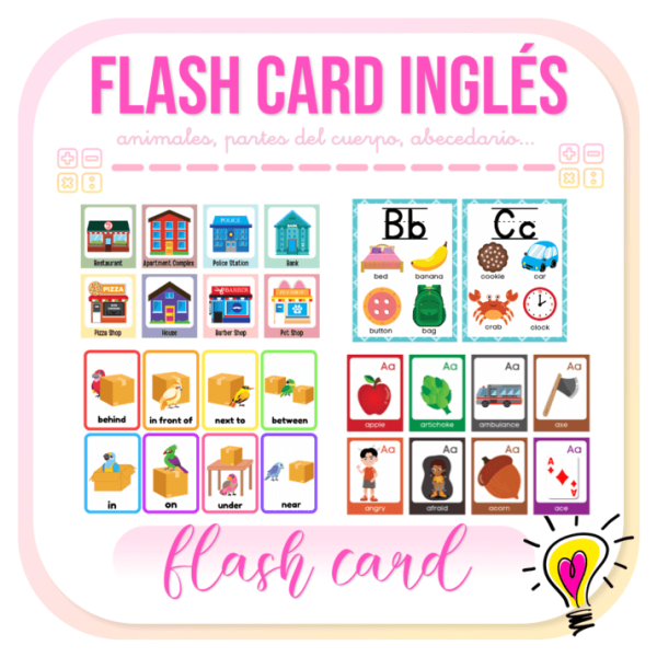 Flash Cards en Inglés - Juegos y Juguetes para Despertar la Imaginación de los Pequeños