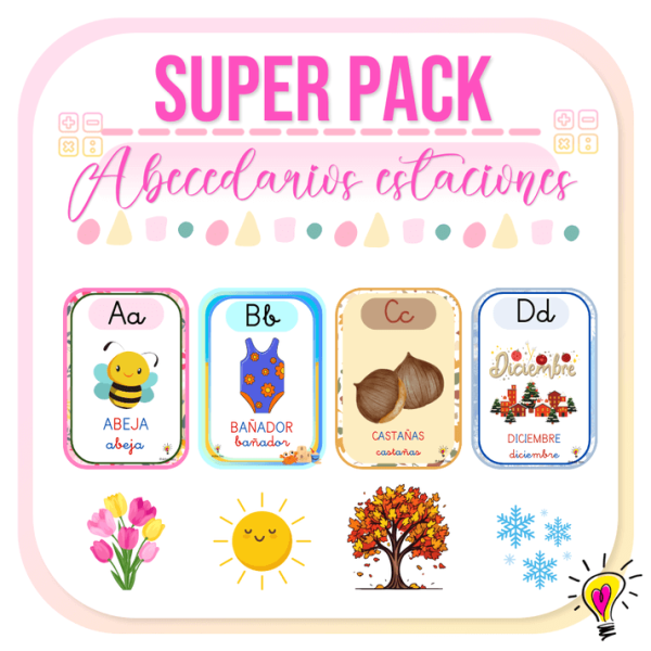 Super Pack Abecedarios Estaciones - Juegos y Juguetes para Despertar la Imaginación de los Pequeños
