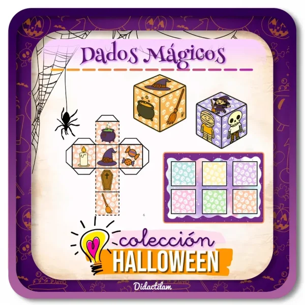 Dados Mágicos de Halloween: ¡Crea Historias Hechizadas! - Juegos y Juguetes para Despertar la Imaginación de los Pequeños