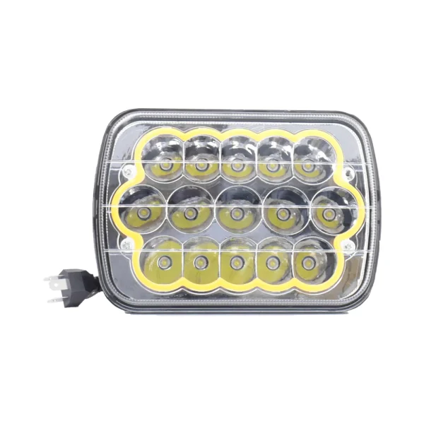 Faro Delantero Liso 7" 15 Luz Led Neón (Jr-460-45w) Blanco Contorno Ambar - Equipa Tu Caja de Herramientas – Rebajas en Manuales y Eléctricas