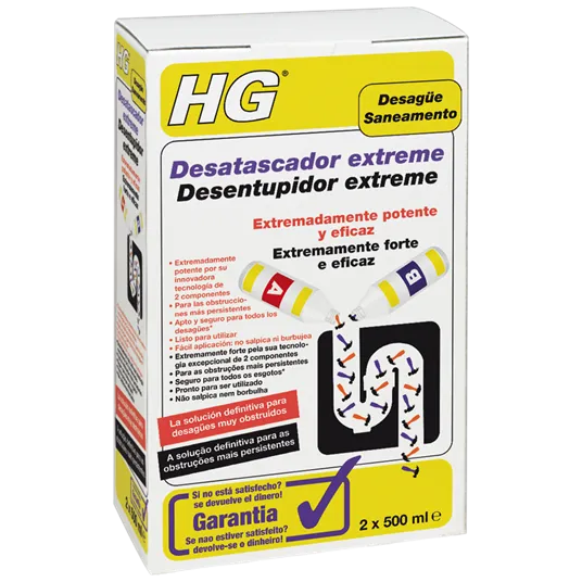 HG Desatascador extreme - Todo en Uno: Accesorios, Electrónica y Belleza HG Desatascador extreme - Todo en Uno: Accesorios, Electrónica y Belleza