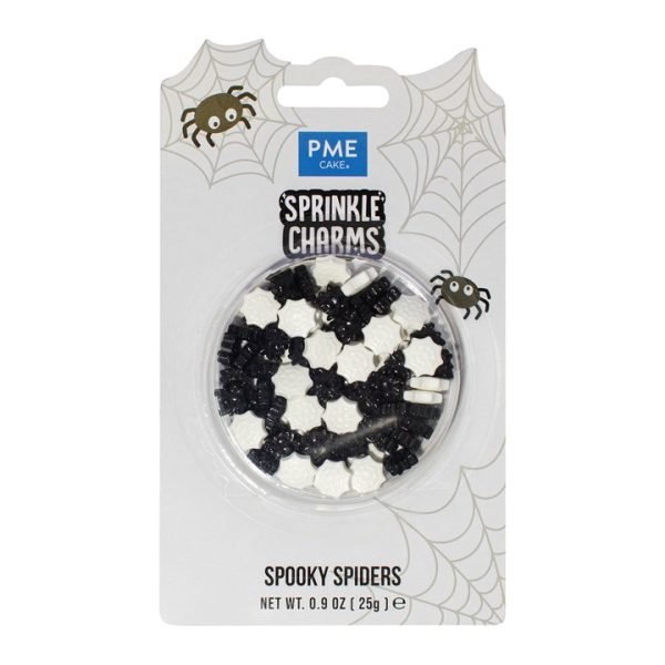 Sprinkles decorativos con Charms de Halloween Arañas – PME – - Productos Alimentarios Cuidadosamente Elegidos – Envío Gratuito 35€+