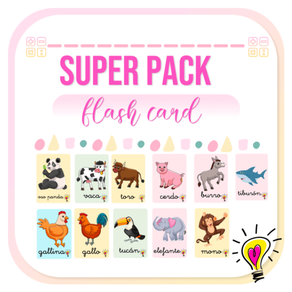 Super Pack Flash Card - Juegos y Juguetes para Despertar la Imaginación de los Pequeños