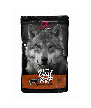 Alpha Spirit Wet Dog Pouch Paté de Ternera - Animalia-Pro | Cuidado profesional para tu mascota – Envío gratis desde 40€