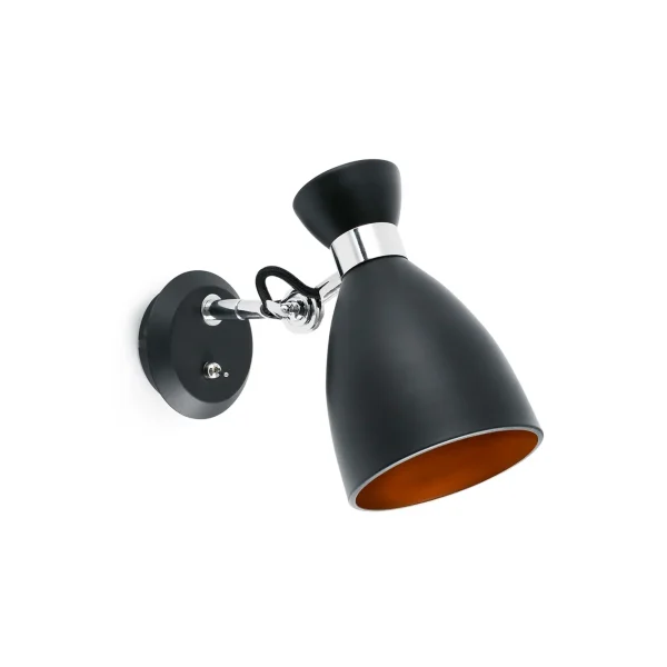 Aplique Retro Negro/Cobre E14 Max 20W | FARO Barcelona - Ideas de Regalos Sostenibles: Juguetes de Madera y Bazar Ecológico