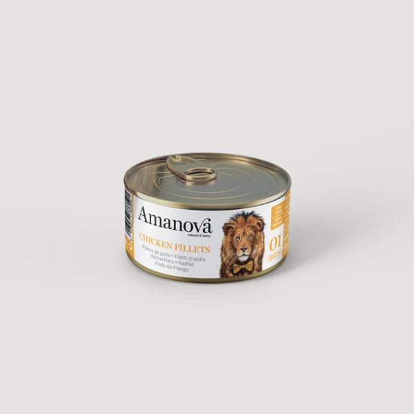Amanova en Caldo Filetes de Pollo 01 – 70 g - Animalia-Pro | Cuidado profesional para tu mascota – Envío gratis desde 40€
