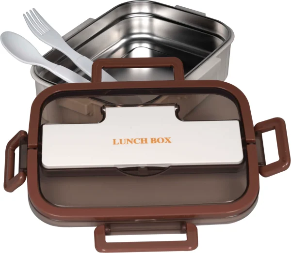 Fiambrera Bento de Acero Inoxidable con Cubiertos: Práctica y Elegante - Deporte y Outdoor al Mejor Precio del Mercado