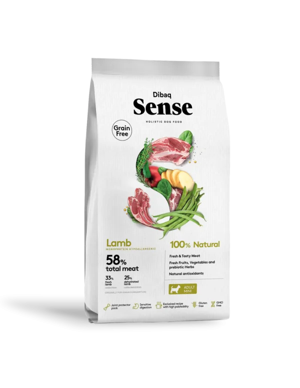 Dibaq Sense Grain Free Cordero Mini - Amigos Animal – Creando la mejor vida para tu mascota