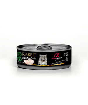 Alpha Spirit Wet Cat Esterilizado Conejo 85 gr - Animalia-Pro | Cuidado profesional para tu mascota – Envío gratis desde 40€