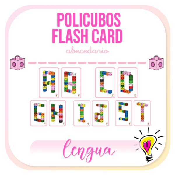 Policubos Flash Card Abecedario - Juegos y Juguetes para Despertar la Imaginación de los Pequeños