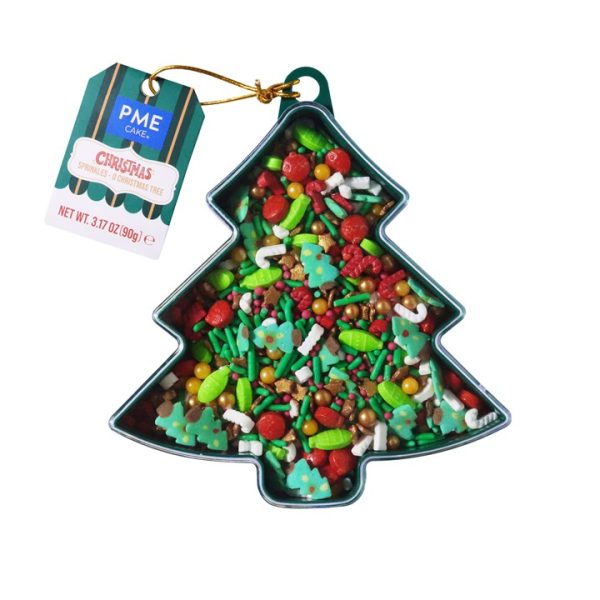 Sprinkles Navideños de Fantasía Oh Árbol de Navidad – PME – - Productos Alimentarios Cuidadosamente Elegidos – Envío Gratuito 35€+