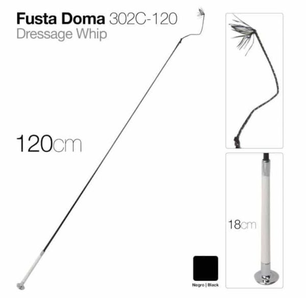 FUSTA DOMA 302C-120 NEGRO 120cm - Deporte y Outdoor al Mejor Precio del Mercado