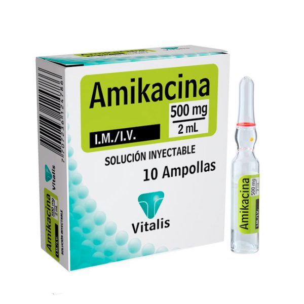Amikacina 500mg/2mL Solución inyectable Vitalis - Animalia-Pro | Cuidado profesional para tu mascota – Envío gratis desde 40€