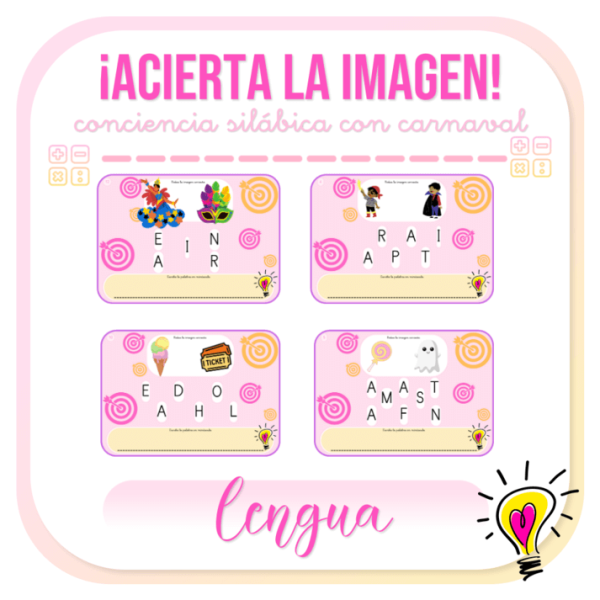 Conciencia Silábica | Juego de Carnavalvvvvvvvvvvvvvvv - Juegos y Juguetes para Despertar la Imaginación de los Pequeños
