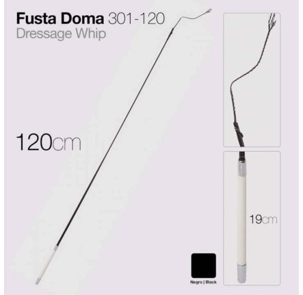FUSTA DOMA 301-120 NEGRO 120cm - Deporte y Outdoor al Mejor Precio del Mercado