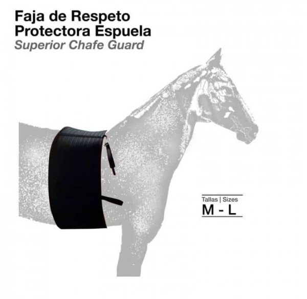 FAJA DE RESPETO PROTECTORA ESPUELA NEGRO - Deporte y Outdoor al Mejor Precio del Mercado