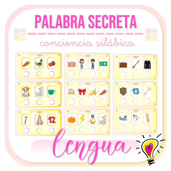 Palabra Secreta Según Sílaba Inicial - Juegos y Juguetes para Despertar la Imaginación de los Pequeños
