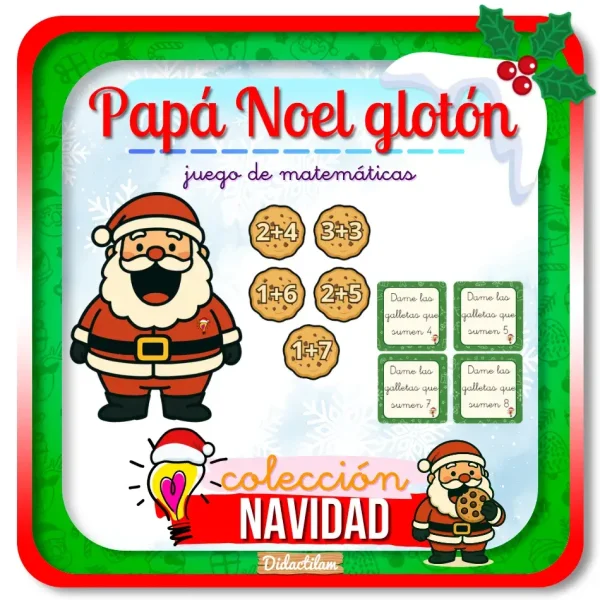 Papá Noel Glotón | Juego Matemático 5 Niveles - Juegos y Juguetes para Despertar la Imaginación de los Pequeños