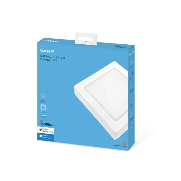 Downlight de Superficie Cuadrado Blanco - Ideas de Regalos Sostenibles: Juguetes de Madera y Bazar Ecológico