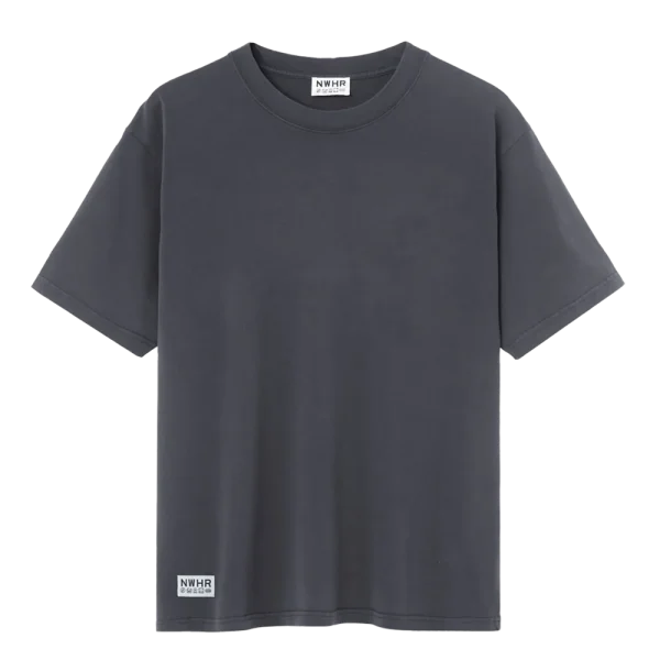 NWHR Camiseta Label Black Washed - Complementa tu estilo – Ofertas por tiempo limitado