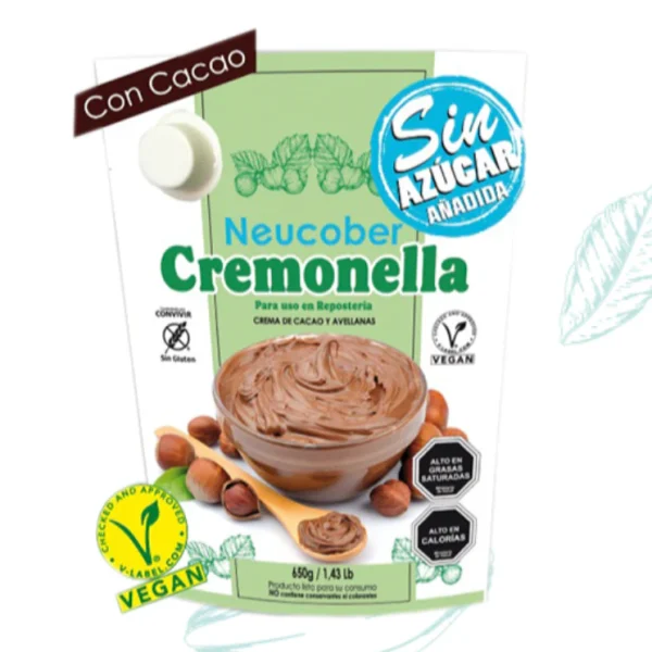 Crema de Cacao y Avellana Cremonella de Neucober 650 gr - Ofertas en Productos del Día a Día – Belleza, Higiene, Moda y Más