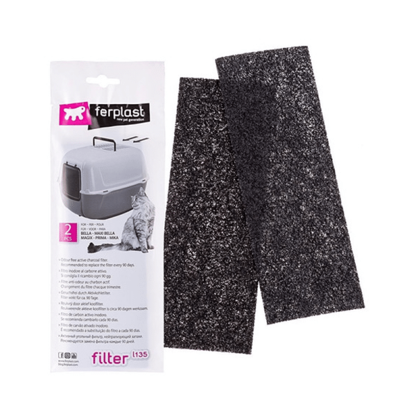Filtro carbón activo para 2 baños – Ferplast - Tu Mundo Pet – Descuentos en Juguetes, Camas y Accesorios