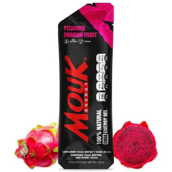 Gel Energético Mouk Sabor Pitahaya - Tienda outdoor: aventura, montaña y naturaleza