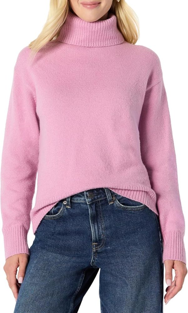 Amazon Essentials Women’s Relaxed-Fit Cotton Blend Turtleneck Pullover Sweater - Animalia-Pro | Cuidado profesional para tu mascota – Envío gratis desde 40€