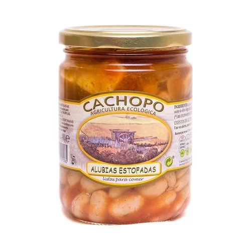 Alubias (judias blancas) estofadas procedentes de agricultura ecológica bote 400 g. - Animalia-Pro | Cuidado profesional para tu mascota – Envío gratis desde 40€