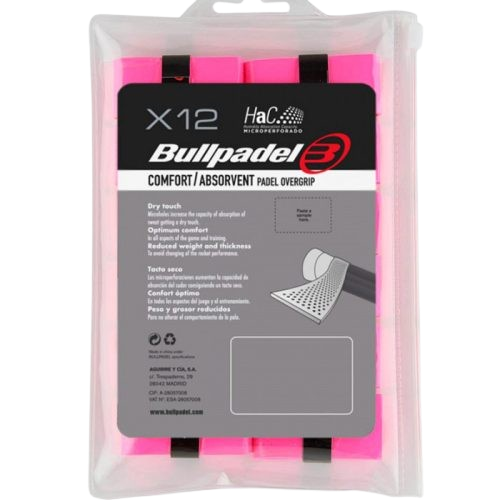PACK X12 OVERGRIPS BULLPADEL PERFORADOS ROSAS - Tu tienda de zapatos, ropa y bolsos con ofertas y envío gratis PACK X12 OVERGRIPS BULLPADEL PERFORADOS ROSAS - Tu tienda de zapatos, ropa y bolsos con ofertas y envío gratis