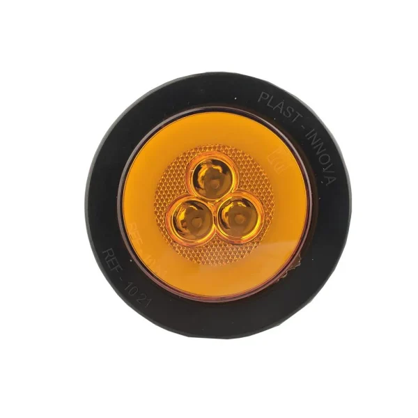 Faro Lateral Redondo 2.5" 12Led 12V 24V Aro Jebe Ambar 1051E - Equipa Tu Caja de Herramientas – Rebajas en Manuales y Eléctricas