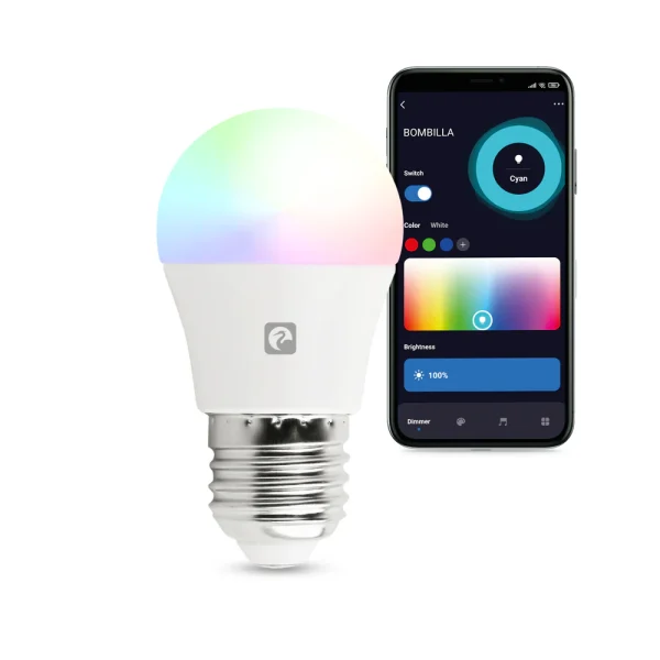 Bombilla Wifi Esférica E27 Rgb+Cct - Ideas de Regalos Sostenibles: Juguetes de Madera y Bazar Ecológico